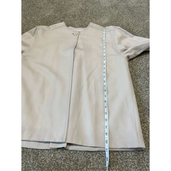Geoffrey Beene NWT light pink wool cardigan coat oversized size 6 - Picture 8 of 10